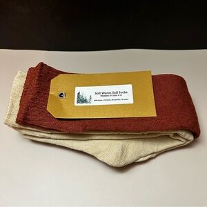 2 Pairs of Soft Warm Tall Socks Sizes 5-10